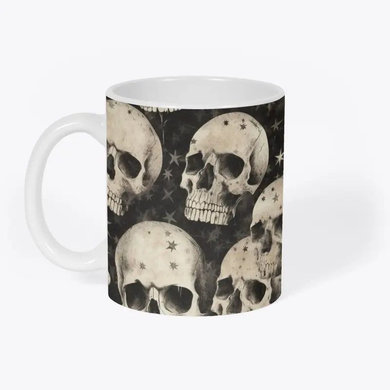 Skulls Black and White