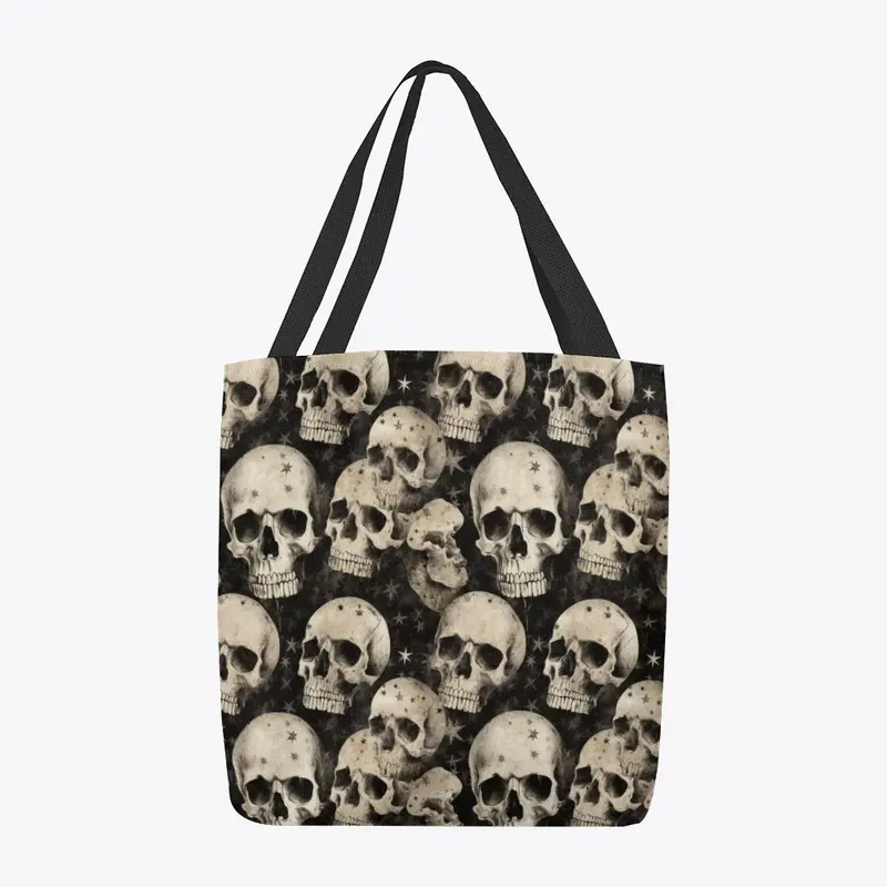 Skulls Black and White